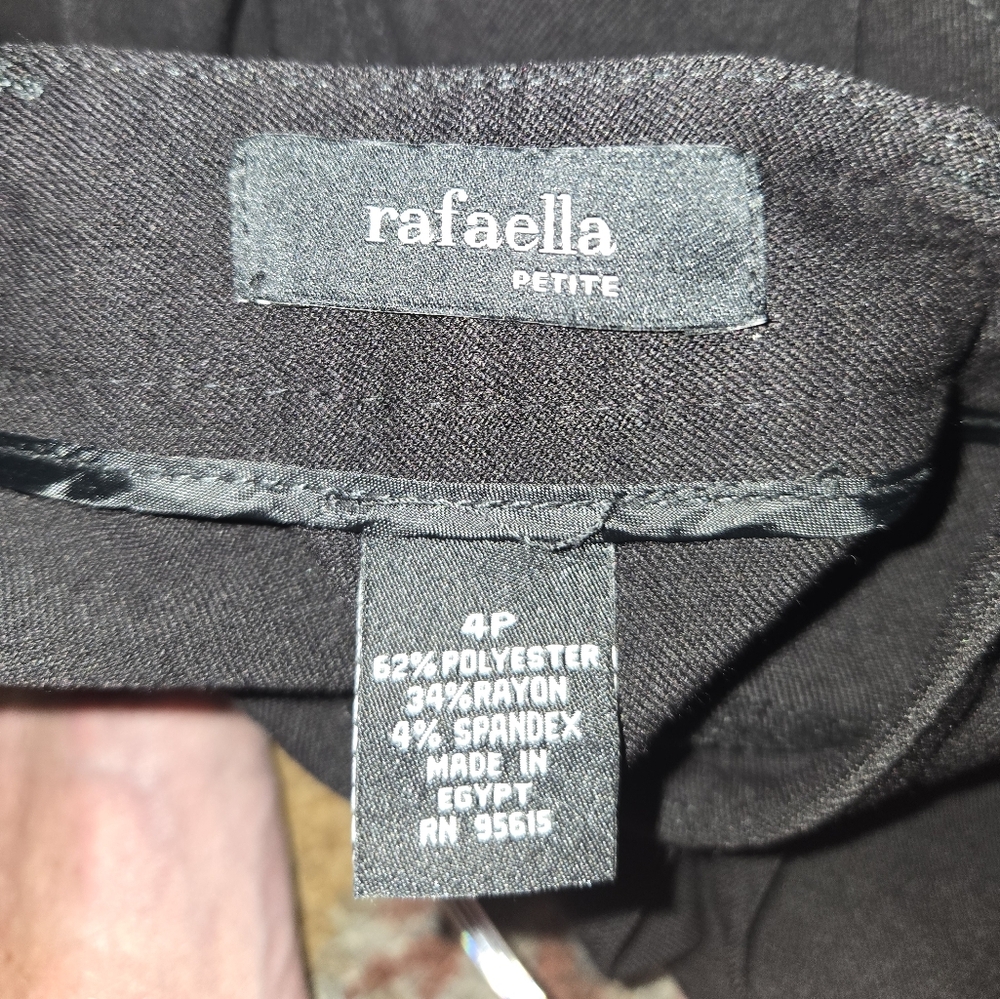 Rafaella Black Straight Leg Jeans Classic Style - Picture 4 of 4